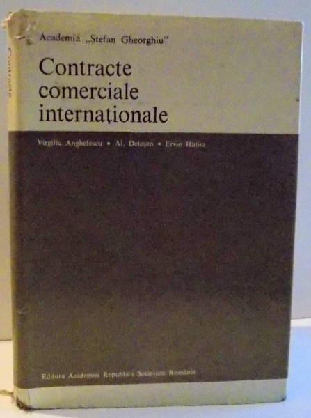 CONTRACTE COMERCIALE INTERNATIONALE , 1980