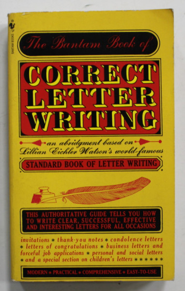 CORRECT LETTER WRITING , 1958