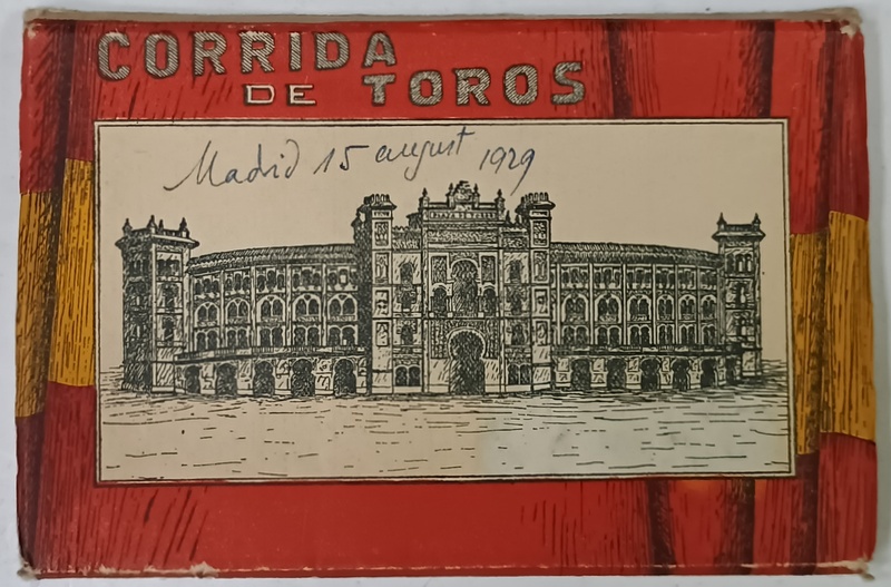 CORRIDA DE TOROS , 20 DE CARTI POSTALE COLOR , FORMAT ARMONICA , FOTOGRAFII DE EPOCA , ANII  '20