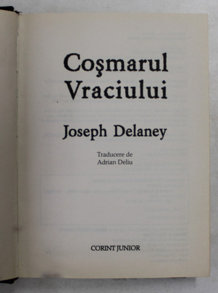 COSMARUL VRACIULUI de JOSEPH DELANEY , 2010