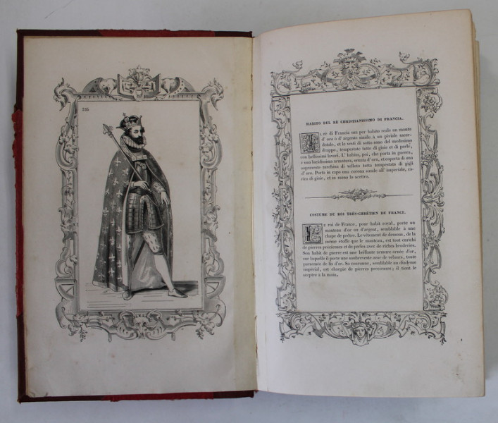 COSTUMES ANCIENS ET MODERNES - HABITI ANTICHI ET MODERNI DI TUTTO IL MONDO di CESARE VECELLIO , TOME SECOND,  1860, TEXT IN FRANCEZA SI ITALIANA