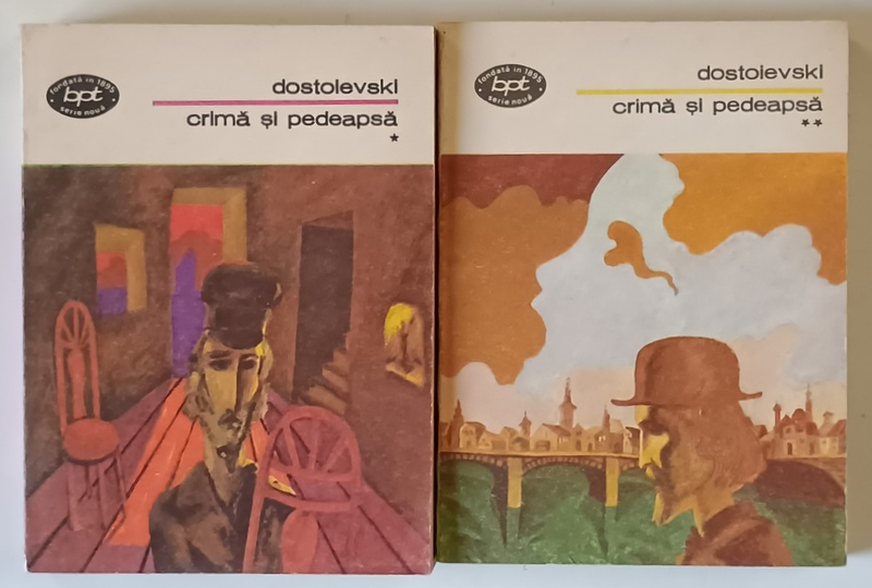 CRIMA SI PEDEAPSA , VOL I , II de DOSTOIEVSKI  1957