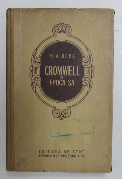 CROMWELL SI EPOCA SA de M.A BARG , 1953