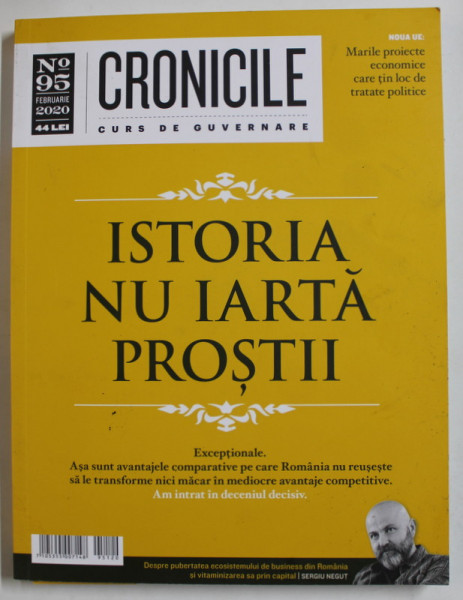 CRONICILE , CURS DE GUVERNARE , REVISTA NO. 95 , FEBRUARIE , 2020