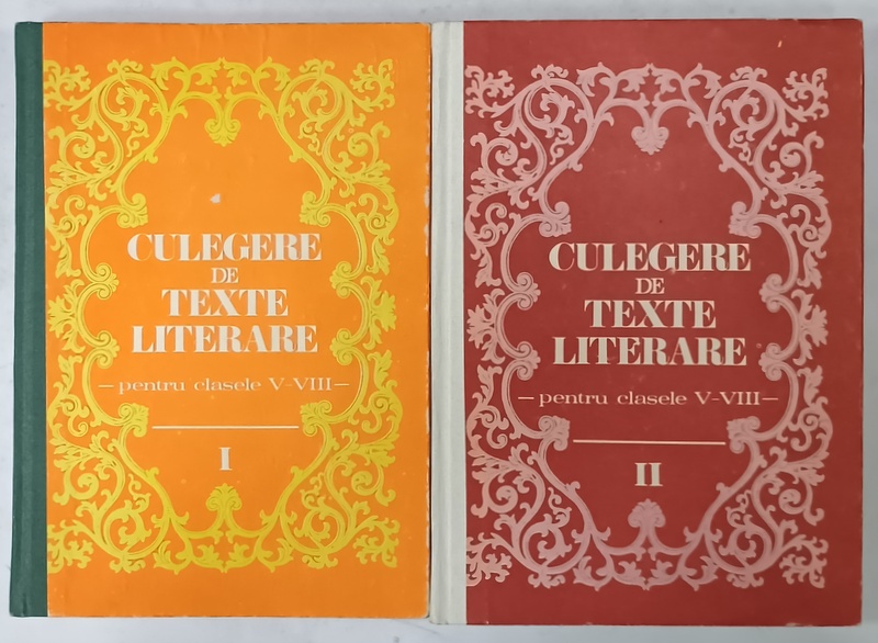 CULEGERE DE TEXTE LITERARE , PENTRU CLASELE V - VIII , de VASILE TEODORESCU , 1983