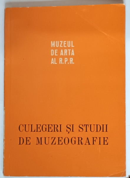 CULEGERI SI STUDII DE MUZEOGRAFIE , 1959 - 1960