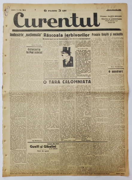 CURENTUL , ZIAR , NR. 94 , 1928