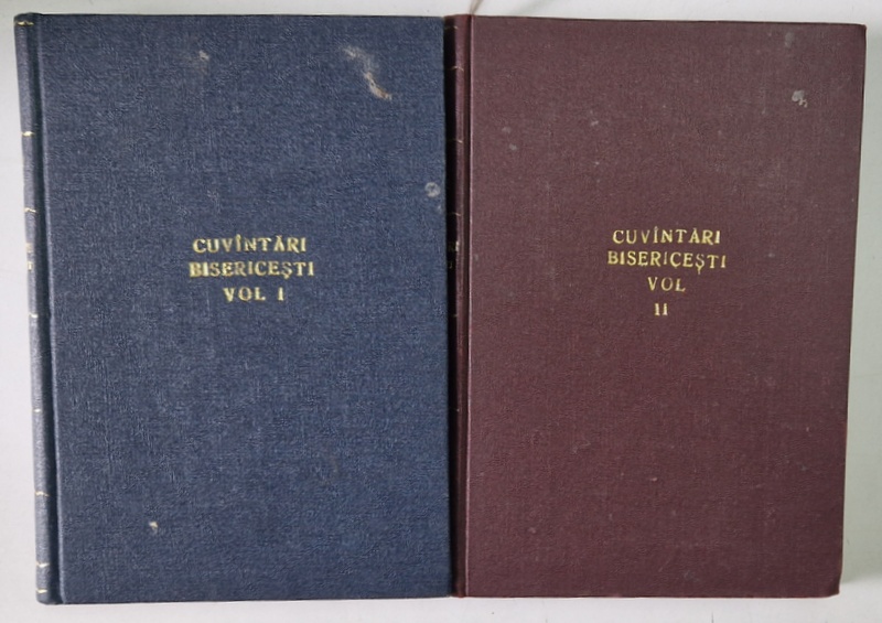 CUVANTARI BISERICESTI de NICOLAE , MITROPOLITUL KRUTITKI , 2 VOLUME IN COLIGAT , 1949- 1950