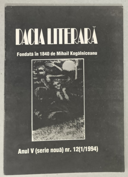 DACIA LITERARA  ,  REVISTA ANUL V , NR. 12 , 1 / 1994