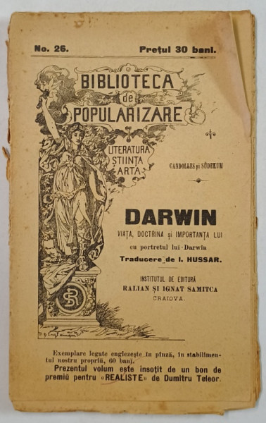 DARWIN , VIATA , DOCTRINA SI IMPORTANTA LUI de CANDOLLES si SUDEKUM , CCA. 1900