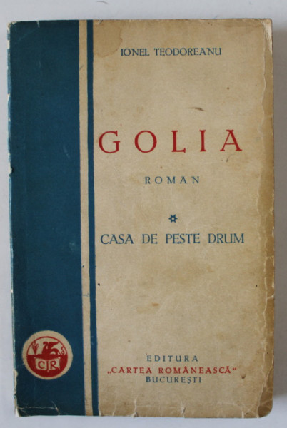 DEDICATIA LUI IONEL TEODOREANU IN CARTEA SA ' GOLIA ' , 1933