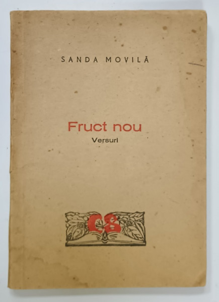 DEDICATIA SANDEI MOVILA PE VOLUMUL SAU DE VERSURI ' FRUCT NOU ' , 1948