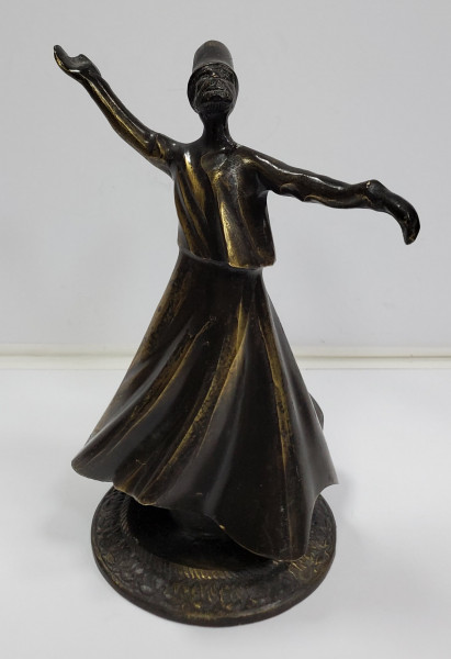 Dervis, Statueta din bronz, Secol XX