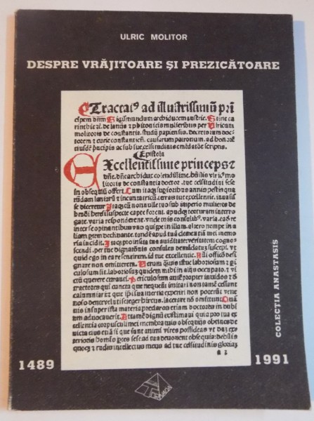 DESPRE VRAJITOARE SI PREZICATOARE de ULRIC MOLITOR , 1991