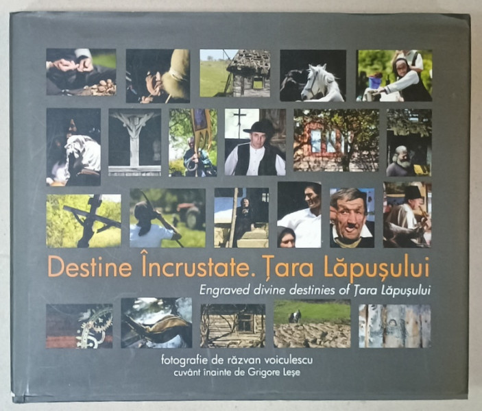 DESTINE INCRUSTATE . TARA LAPUSULUI / ENGRAVED DIVINE DESTINIES OF TARA LAPUSULUI  , ALBUM BILINGV DE FOTOGRAFIE de RAZVAN VOICULESCU , cuvant inainte de GRIGORE LESE , 2010 , CD INCLUS