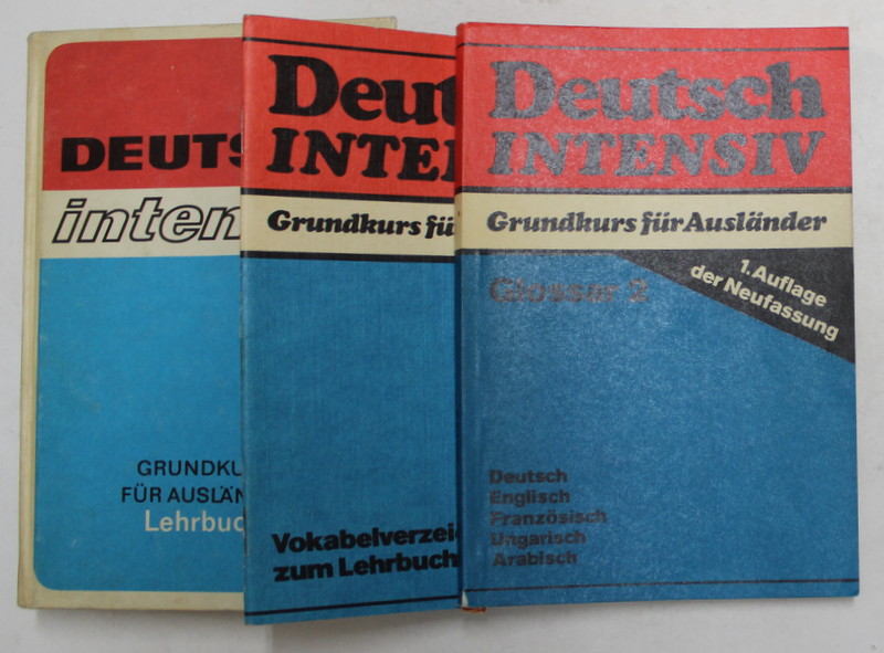 DEUTSCH INTENSIV - GRUNDKURS FUR AUSLANDER , 3 CARTI , 1980