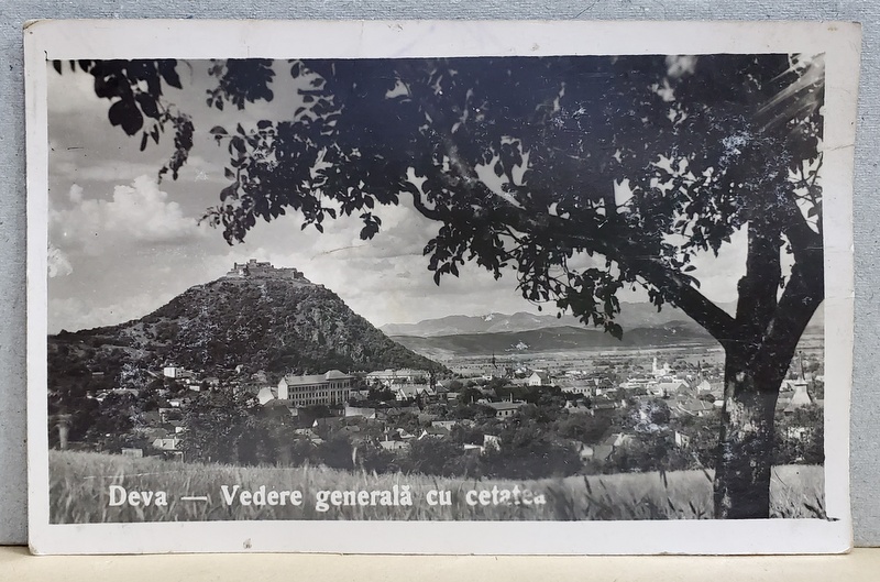 DEVA , VEDERE GENERALA CU CETATEA , CARTE POSTALA , 1941