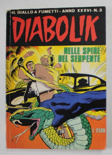 DIABOLIK - NELLE SPIRE DEL SERPENTEdi A e L GIUSSANI , 1997 , BENZI DESENATE