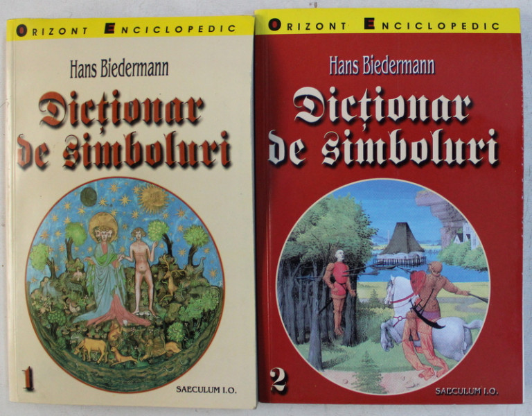 DICTIONAR DE SIMBOLURI de HANS BIEDERMANN , VOLUMELE  I - II , 2002