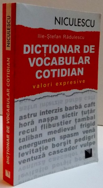 DICTIONAR DE VOCABULAR COTIDIAN  de ILIE-STEFAN RADULESCU, 2011