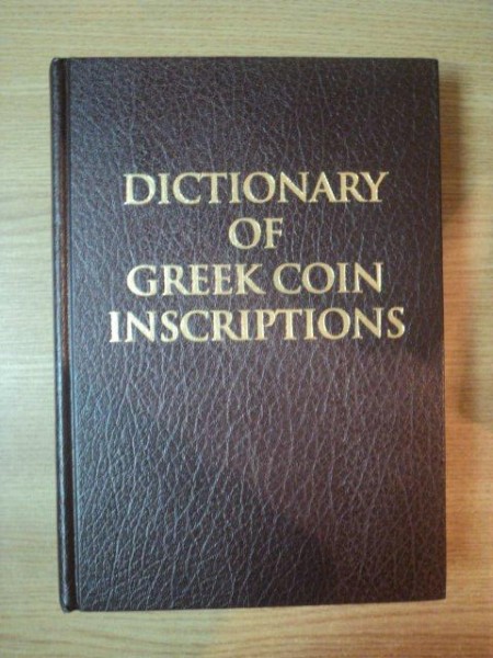 DICTIONARY OF GREEK COIN INSCRIPTIONS , 1979