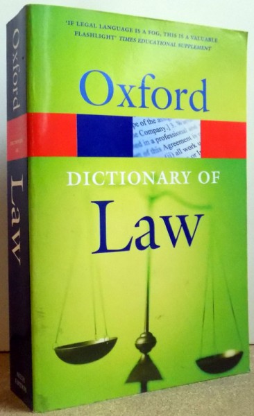 DICTIONARY OF LAW by ELISABETH A. MARTIN & JONATHAN LAW , 2006