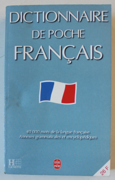 DICTIONNAIRE DE POCHE FRANCAIS , 40.000 MOTS , 1992