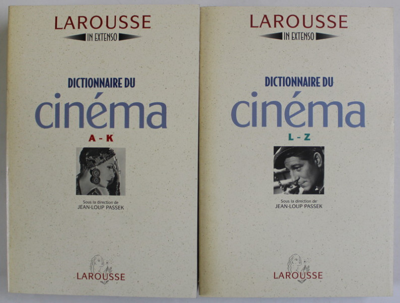 DICTIONNAIRE DU CINEMA , sous la direction de JEAN - LOUP PASSEK , DEUX VOLUMES , 1996