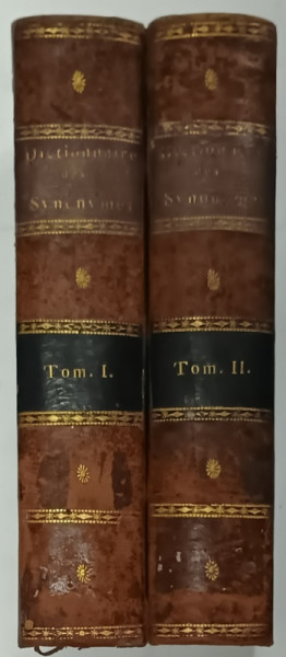 DICTIONNAIRE UNIVERSEL DES SYNONYMES DE LANGUE FRANCAISE , VOLUMELE I - II , 1810