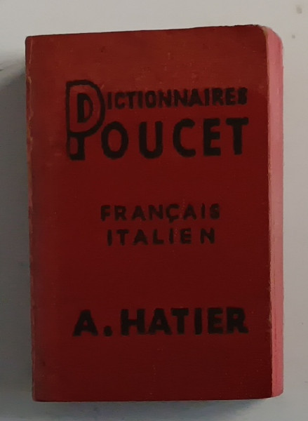 DICTIONNAIRES POUCET , FRANCAIS - ITALIEN , FORMAT LILLIPUT , 1956