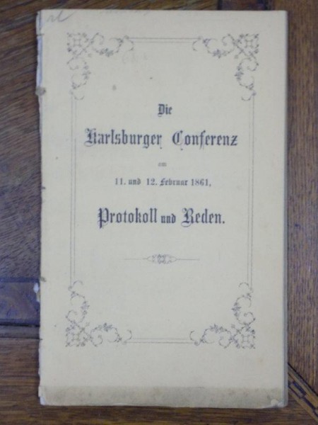 Die Karlsburger Conferenz am 11 und 12 Februar 1861