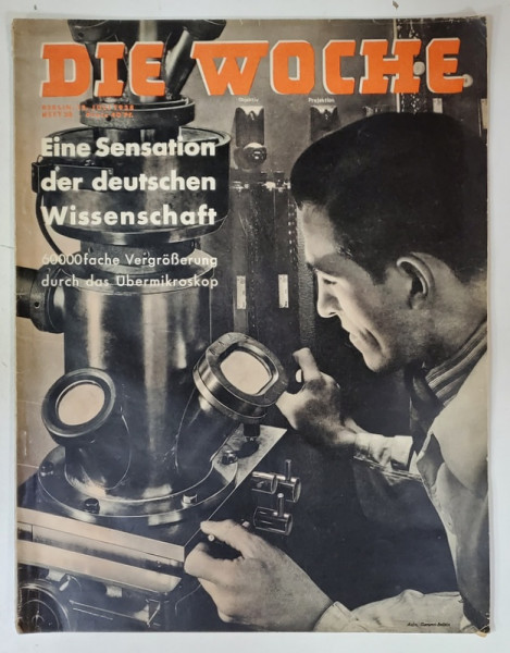 DIE WOCHE , REVISTA SAPTAMANALA GERMANA , CONTINE ARTICOLE SI FOTOGRAFII ALE EVENIMENTELOR POLITICE , CULTURALE , STIINTIFICE , MONDENE , ETC , No. 28 , IULIE , 1938, TEXT CU CARACTERE LATINE SI GOTICE