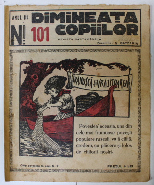 DIMINEATA COPIILOR , REVISTA SAPTAMANALA , nr. 101 ,  1926