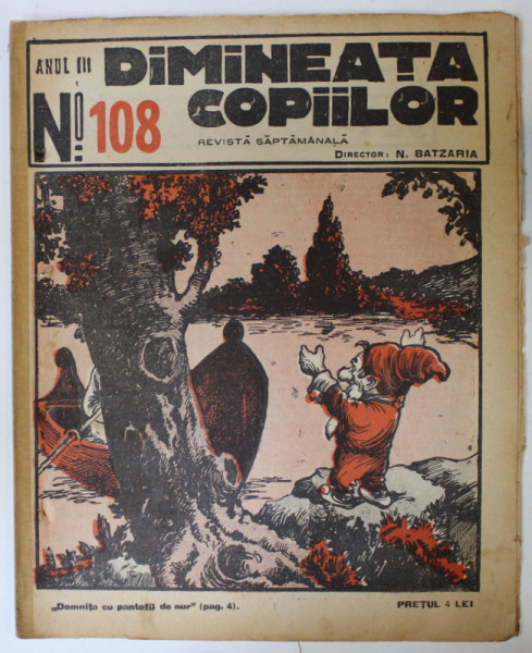 DIMINEATA COPIILOR , REVISTA SAPTAMANALA , nr. 108 ,  1926