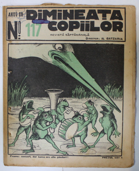 DIMINEATA COPIILOR , REVISTA SAPTAMANALA , nr. 117 ,  1926