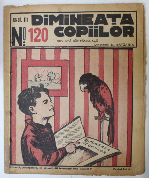 DIMINEATA COPIILOR , REVISTA SAPTAMANALA , nr. 120 ,  1926