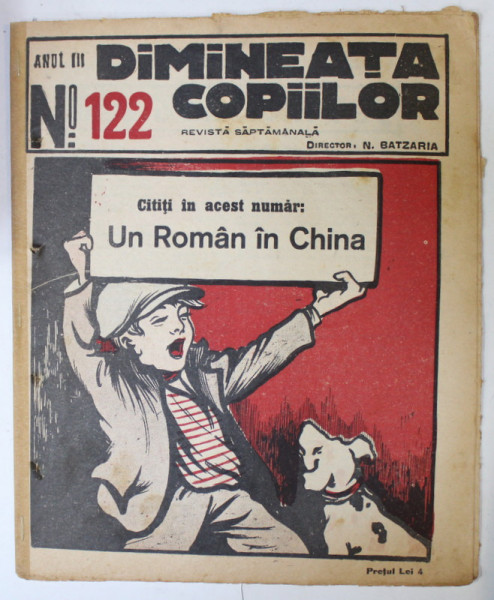 DIMINEATA COPIILOR , REVISTA SAPTAMANALA , nr. 122,  1926