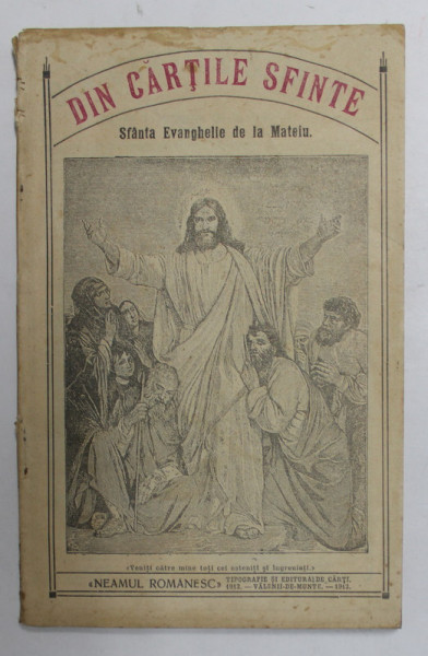 DIN CARTILE SFINTE - SFANTA EVANGHELIE DE LA MATEIU , 1911