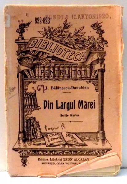 DIN LARGUL MARII de I. BALANESCU DANUBIAN , SCHITE MARINE