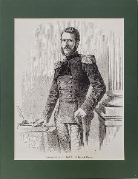 Domnitorul Alexandru Ioan Cuza, Gravura, Secol XIX