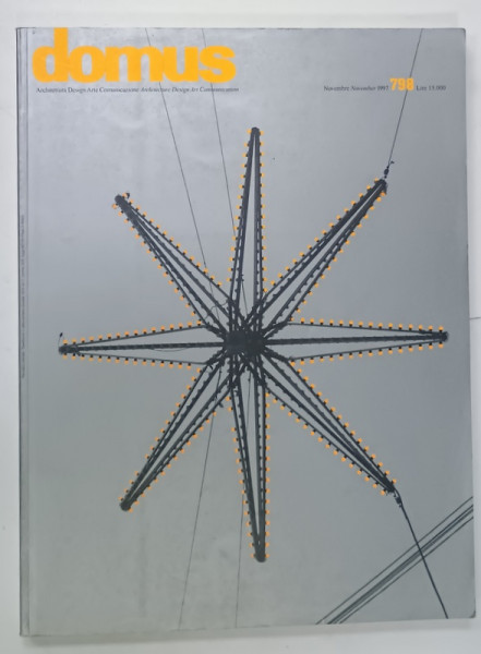 DOMUS ,  ARCHITECTURA , DESIGN , ARTE , COMUNICAZIONE , REVISTA CU TEXT IN  ITALIANA  SI ENGLEZA , NR. 798  , 1997
