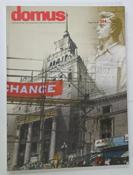 DOMUS ,  ARCHITECTURA , DESIGN , ARTE , COMUNICAZIONE , REVISTA CU TEXT IN  ITALIANA  SI ENGLEZA , NR. 804 , 1998