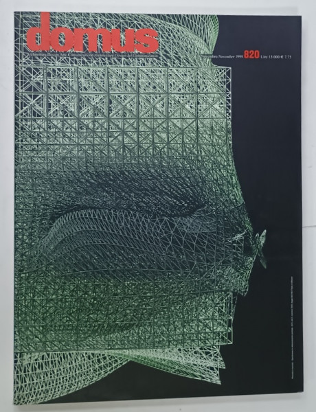 DOMUS ,  ARCHITECTURA , DESIGN , ARTE , COMUNICAZIONE , REVISTA CU TEXT IN  ITALIANA  SI ENGLEZA , NR. 820 , 1999