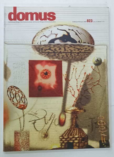 DOMUS ,  ARCHITECTURA , DESIGN , ARTE , COMUNICAZIONE , REVISTA CU TEXT IN  ITALIANA  SI ENGLEZA , NR. 823 , 2000