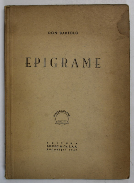 DON BARTOLO , EPIGRAME , 1947