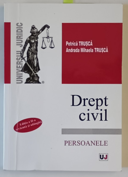 DREPT CIVIL . PERSOANELE de PETRICA TRUSCA si ANDRADA MIHAEL A TRUSCA , 2015