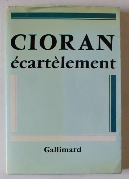 ECARTELEMENT par E.M. CIORAN , 1979