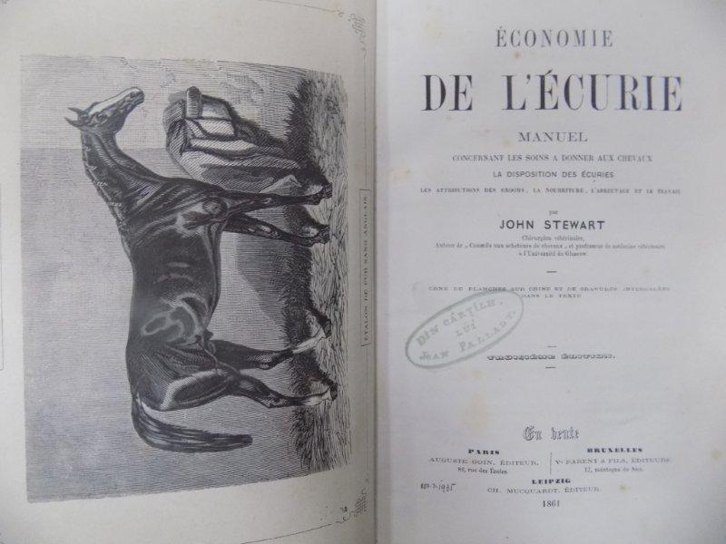 Economie de l'écurie, Intretinerea grajdiului, John Stewart, Paris 1861