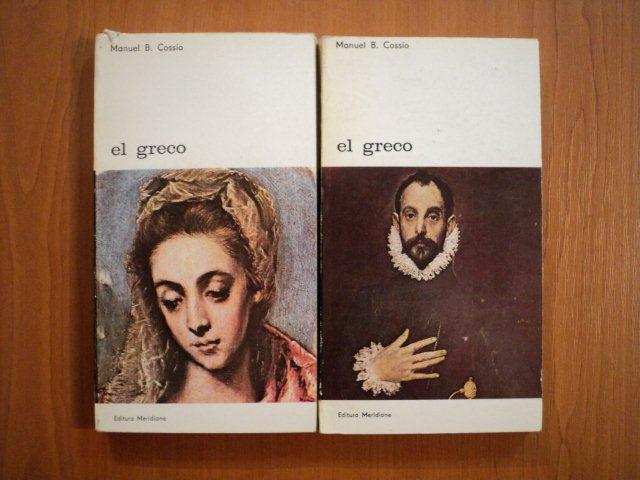 EL GRECO de MANUEL B. COSSIO, VOL I-II  1985