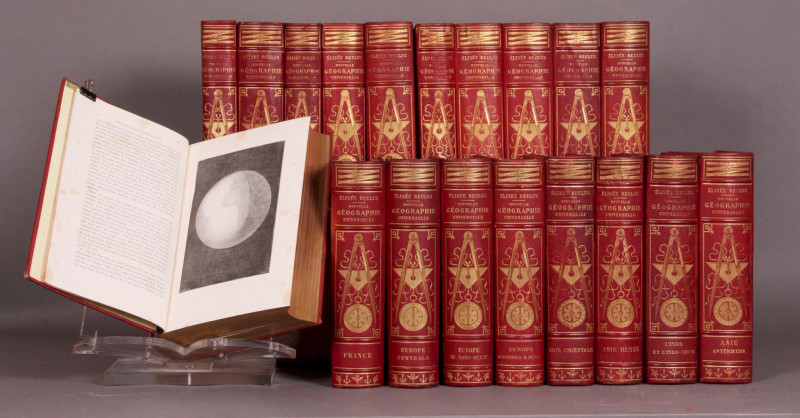 Elisee Reclus - Nouvelle geographie universelle. La Terre et les hommes. 19 volume, Paris, Librairie Hachette et Cie,1876 - 1894